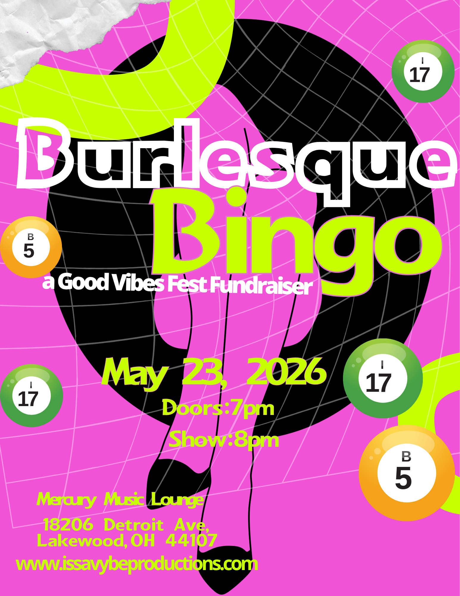 Burlesque Bingo: A Good Vibes Fest Fundraiser